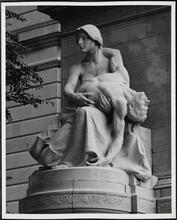 ["Courage" statue, Firemen's Memorial.]
