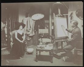 Harrison Fisher (Illustrator) and Models.