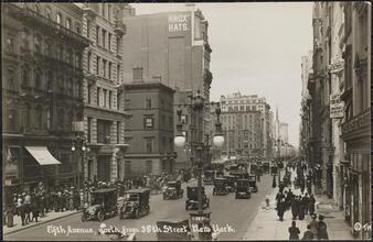 Fifth Avenue, north from 38th Street, New York.