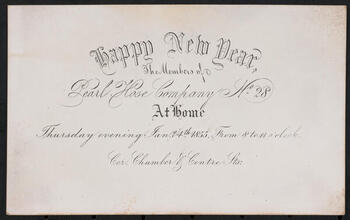 Happy New Year. The Members of Pearl Hose Company No. 28 At Home