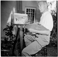 Art by Celebrities Sponsored by the Urban League [Clifton Webb painting.]