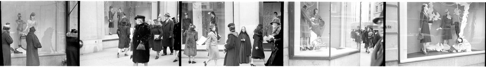 [Window displays on 5th Avenue.]