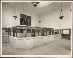 [Interior of bank.]