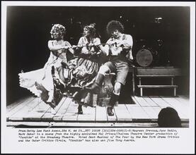 [Maureen Brennan, June Gable, and Mark Baker in "Candide".]