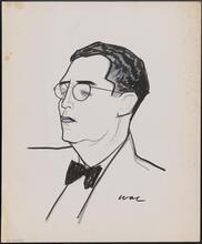 [Abe Lastfogel, talent scout and president of the William Morris Agency.]