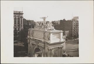 [Entablature of Dewey Arch]