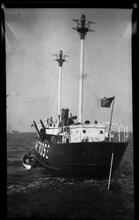 [The vessel Ambrose with dropped anchor.]