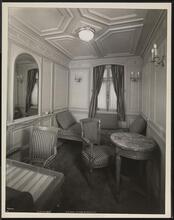 French Line, S.S. "Lafayette" (Later Named S.S. "Mexique") First Class, Sun Deck, Outside Suite 3-5-7.