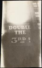 Street Scenes, etc. Showing Displays of Liberty Loan Posters during World War I [Liberty Loan billboard.]