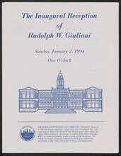 The Inaugural Reception of Rudolph W. Giuliani
