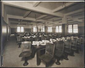 [Interior, dining room.]