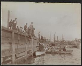 Fire, North German Lloyd Docks, Hoboken, N.J., S.S. "Bremen", "Saale".