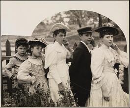Joseph Byron's Children, Present and Future Co. Workers in 1895: Louis Philip, Georgiana, Florence Mabel, Percy C., Maude Mary.