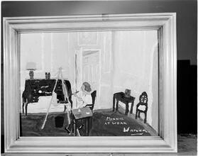 Art by Celebrities Sponsored by the Urban League [The Earl of Warwick's painting.]