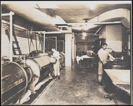 [Interior, laundry.]