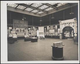 [Art gallery. Interior.]