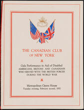 Gala Performance in Aid of Disabled Americans, Britons and Canadians Who Served with the British Forces During the World War