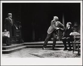 [Pat Hingle as Joseph Dobbs, Ken Howard as Paul Reese, and Fritz Weaver as Jerome Malley in "Child's Play".]
