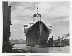 [S.S. "Normandie", Pier #88, N.R., New York.]