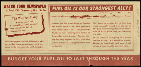 Your Fuel Oil Ration for the Year