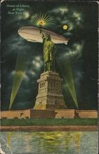 Statue of Liberty at Night., New York City.