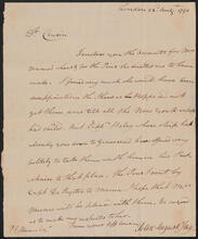 Letter from Peter Augustus Jay to Peter Jay Munro, August 22, 1794