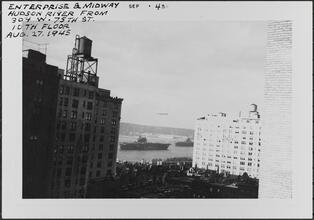 ["Enterprise" and "Midway" on the Hudson River.]