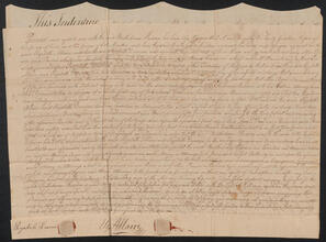 Mortgage between Elizabeth Allaire with Elizabeth Duncan and Bartholomew Hadden, June 5, 1785