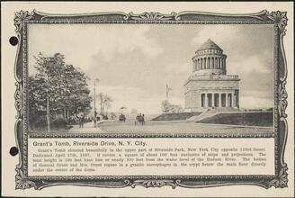 Grant's Tomb, Riverside Drive, N. Y. City.