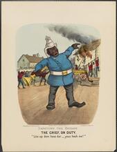 Darktown Fire Brigade. The Chief, On Duty.
