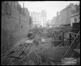 Woolworth Building, Looking West [Construction zone.]