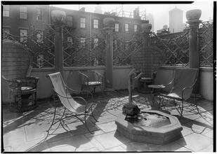 Mrs. Edgar Leonard [residence], 142 East 62nd Street, NYC. Upper garden.
