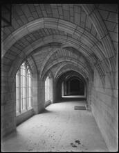 155th Street at the S.E. corner of Broadway. Chapel of the Intercession, cloisters.