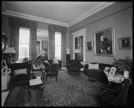 6 Washington Square North. Cross residence, interior.