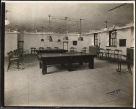 Manhattan College. Interior, billiard room