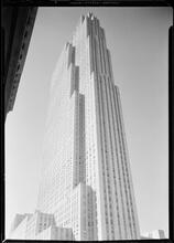 Rockefeller Center. RCA Building, oblique view from 49th Street.
