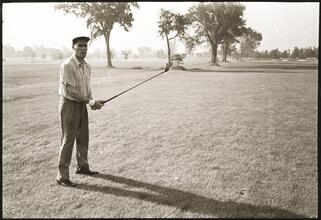 Walter Cartier, Prizefighter of Greenwich Village [Walter Cartier playing golf.]