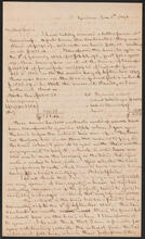 Letter from William Heathcote De Lancey to Thomas J. De Lancey, January 5, 1848