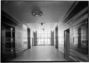 McGraw-Hill Building. Entrance, looking out.