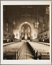 209 East 16th Street. St. George's Protestant Episcopal Church. Interior, decorated for Christmas