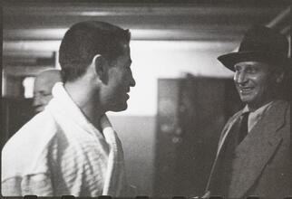 Rocky Graziano, He's a Good Boy Now [Rocky Graziano with a man.]
