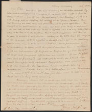 Letter from John Jay to Peter Jay Munro, October, 1800