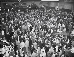[Interior of the New York Stock Exchange.]