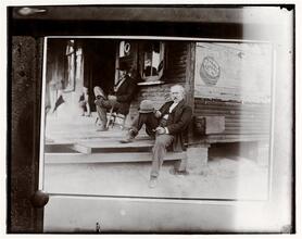 [Copy print of Lewis Wickes Hine photograph. Organized Charity. A Dependent Widower.]