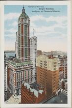 Singer Building and part of Financial District.