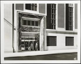 63 Wall Street. Detail new entrance