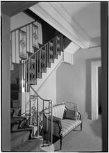Bruce Barton [residence]. Detail of stair rail.