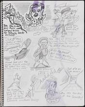 The Horror of Room 216 [Page from Daze's sketchbook.]