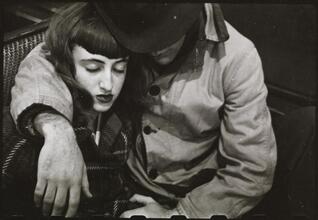Life and Love on the New York City Subway [Couple on a subway.]