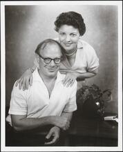 [Abe Ellstein and Sylvia Regan.]